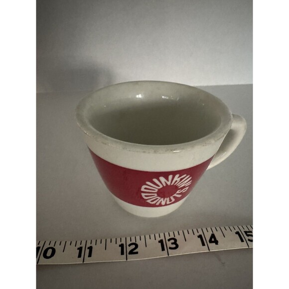 DUNKIN DONUTS VINTAGE COFFEE CUP Pink Stripe Logo Jackson China Restaurant Ware - Picture 4 of 6